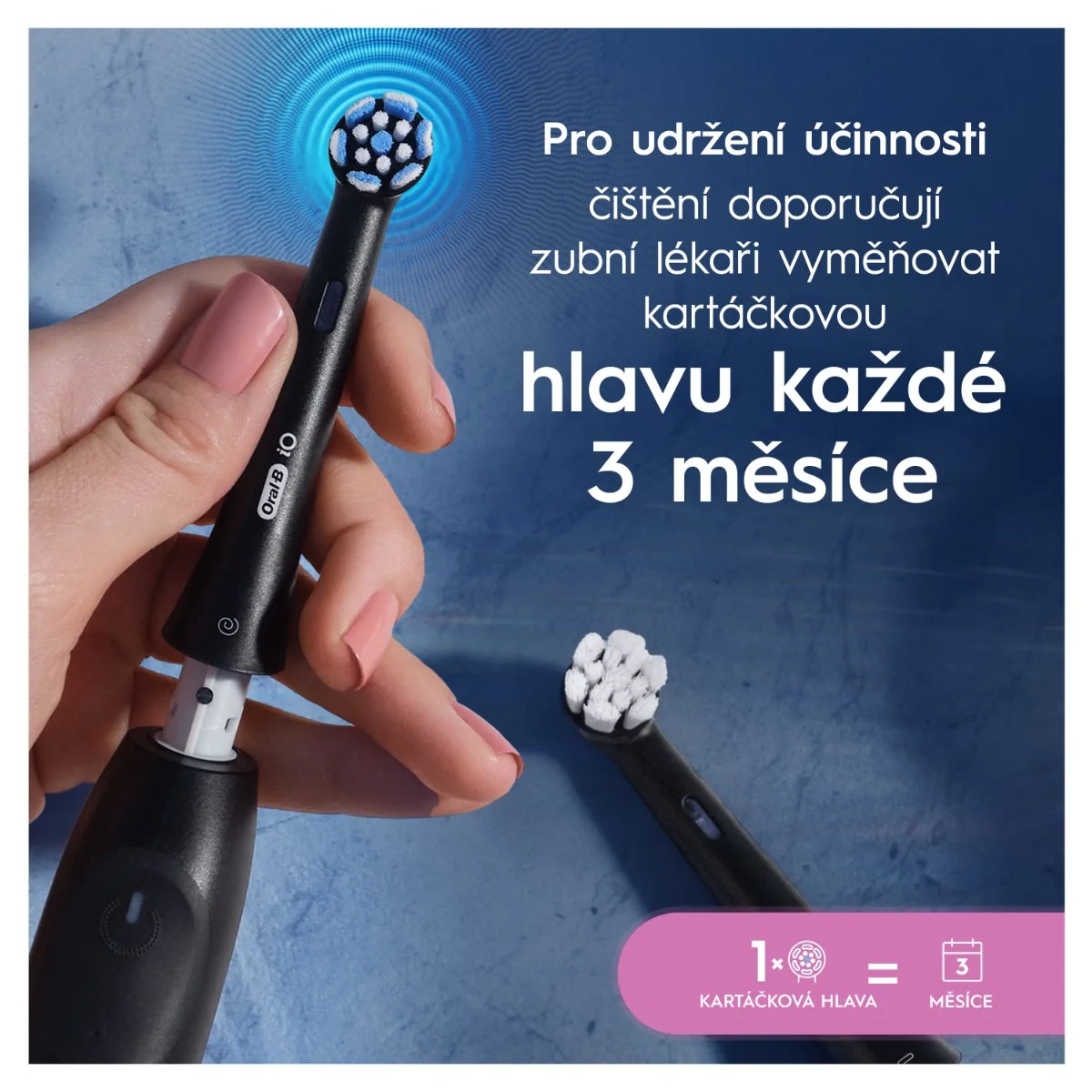 Oral-B iO Series Gentle Care kartáčkové hlavy 4 ks černé