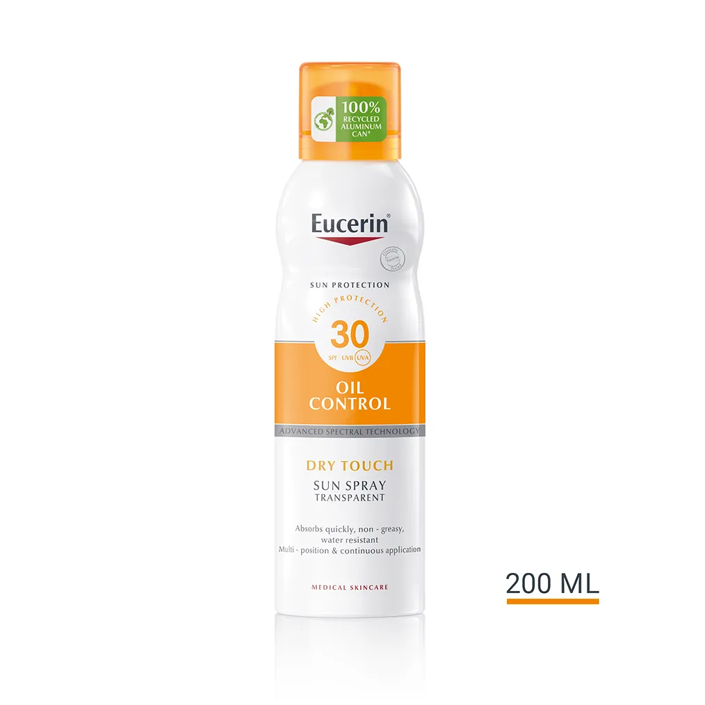 Eucerin Sensitive Protect Dry Touch SPF30 transparentní sprej 200 ml