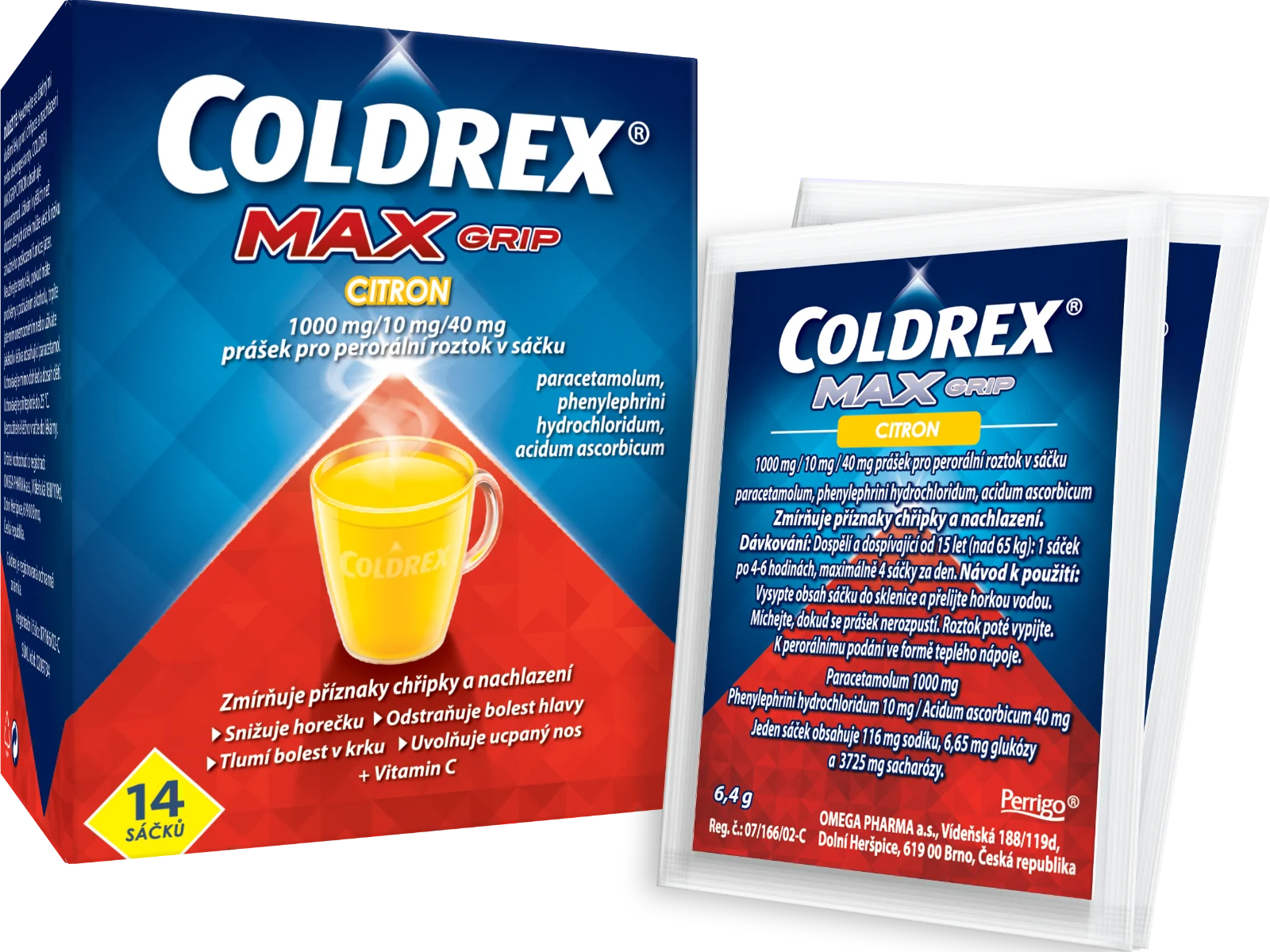 Coldrex MaxGrip Citron 14 sáčků