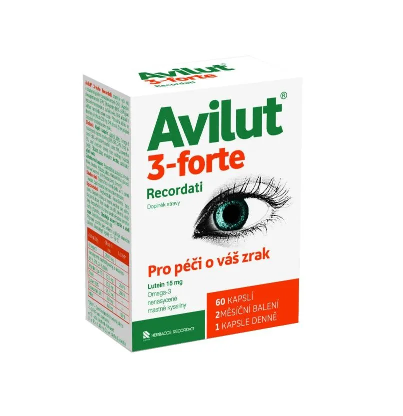 Avilut 3-forte Recordati 60 kapslí