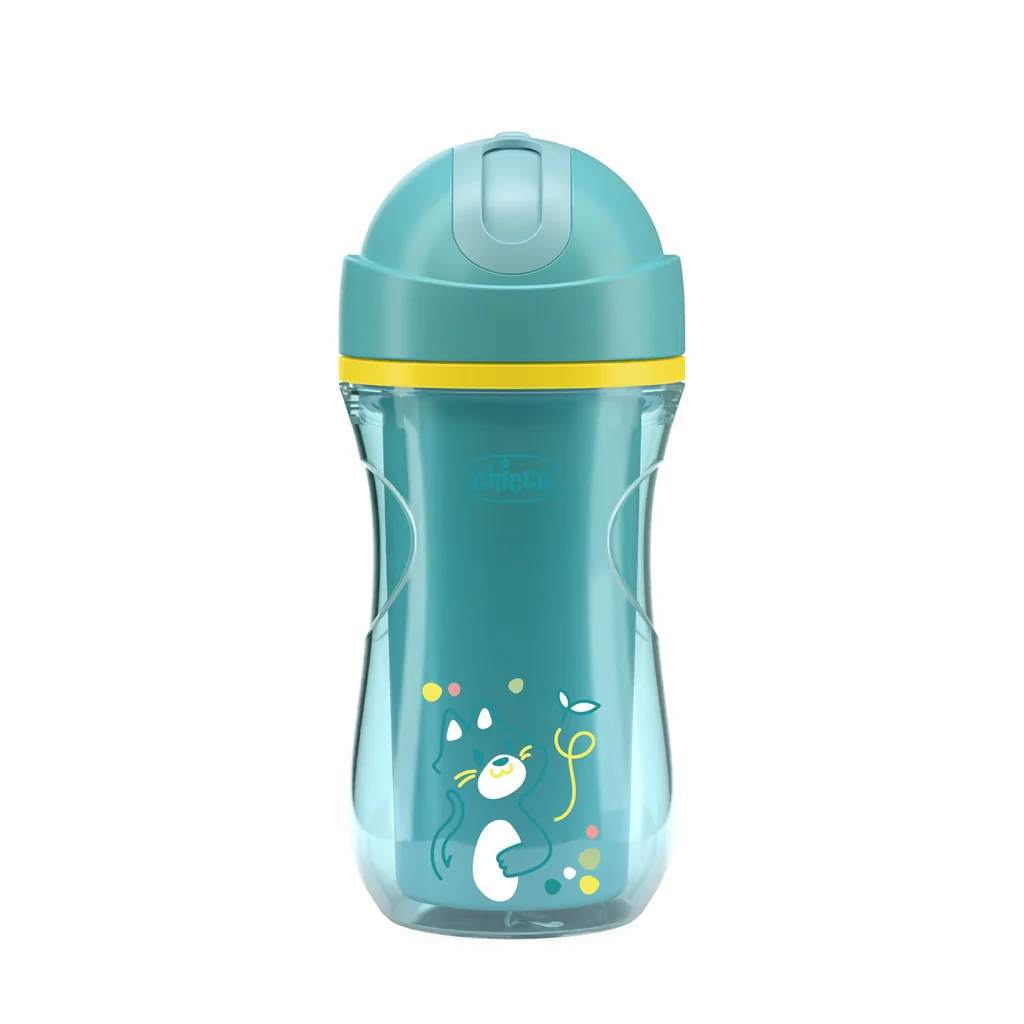 Chicco Hrneček Sport termo se slámkou 14m+ 266 ml teal