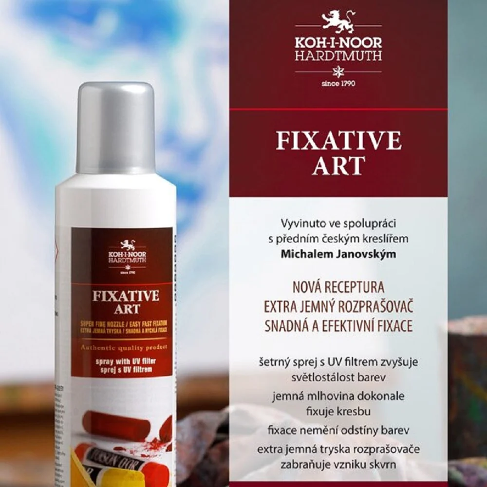 KOH-I-NOOR 14259 - fixativ sprej ART s UV filtrem, 300 ml