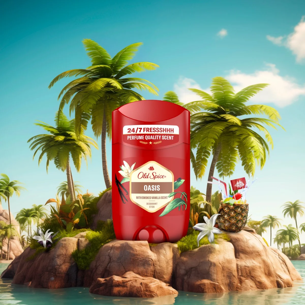 Old Spice Oasis Pánský tuhý deodorant 65 ml