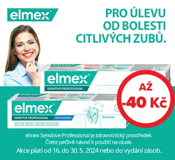 Elmex až 40 Kč (květen 2024)