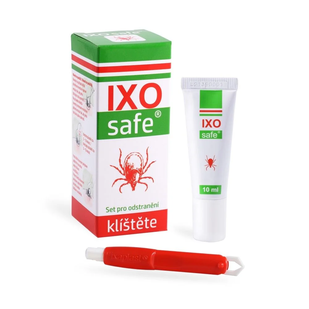 Ixosafe Set pro odstranění klíštěte s pinzetou 