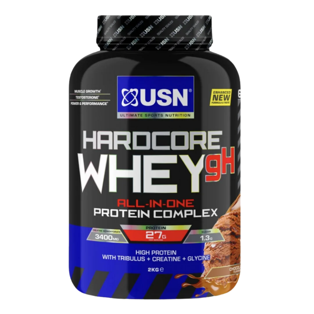 USN Hardcore Whey gH 908g - čokoláda