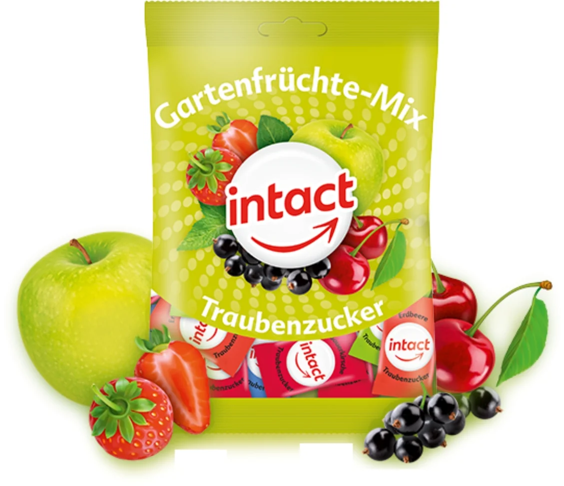 Intact Hroznový cukr Zahradní mix 75 g