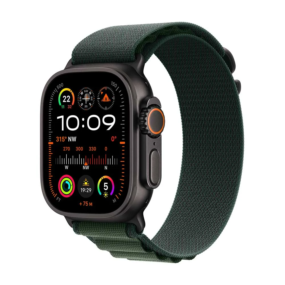 Apple Watch Ultra 2 49mm Black Titan, Green Alpi,M chytré hodinky