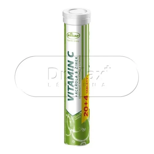 VITAR Vitamin C 240 mg + acerola a zinek 24 šumivých tablet