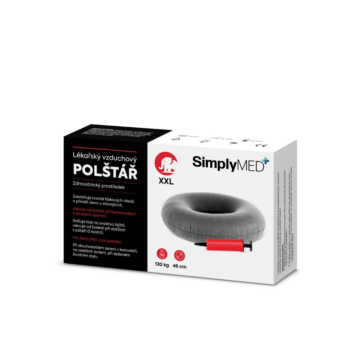 SimplyMed Lékařský vzduchový polštář XXL 1 ks