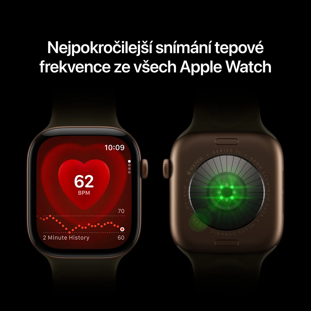 Apple Watch Series 12 46mm D.Bronze, Olive SB, M/L chytré hodinky