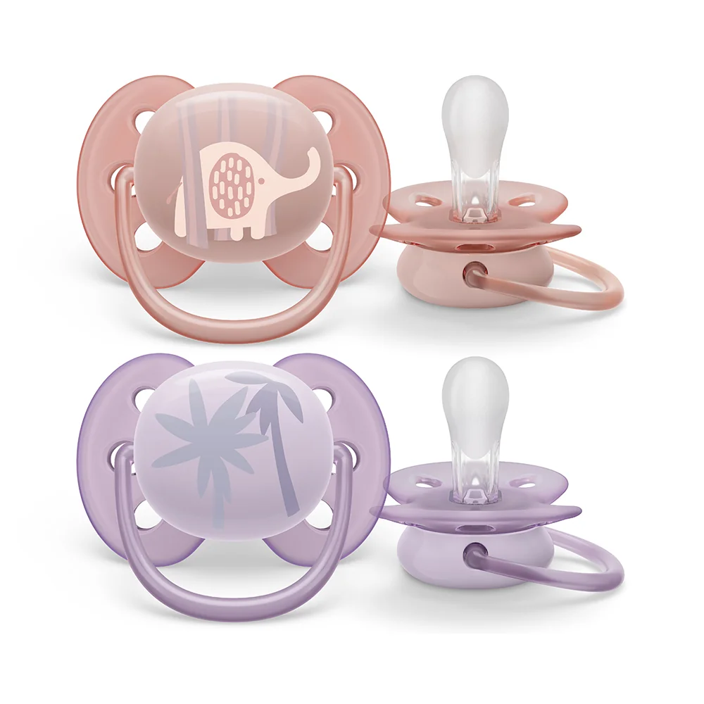Philips Avent Šidítko Ultrasoft Premium Zvířátko 0–6m dívka 2 ks