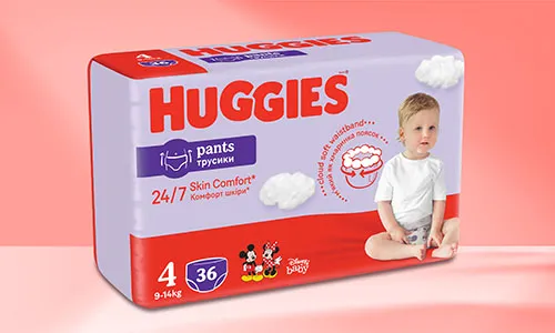 Hugggies. Ultra Comfort plenkové kalhotky.