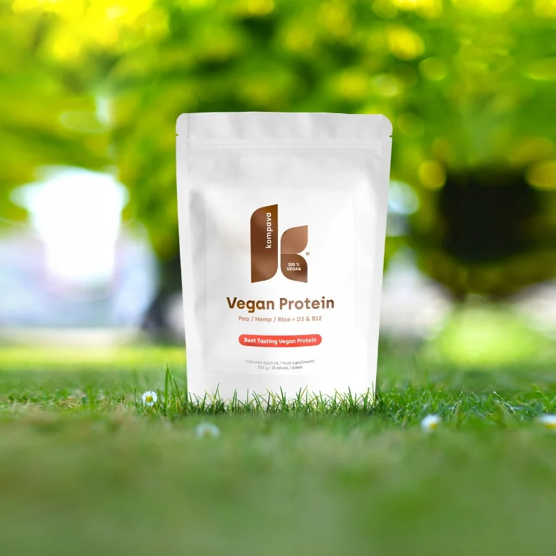KOMPAVA Vegan Protein 525g čokoláda pomeranč