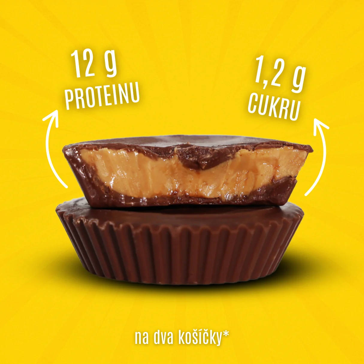 Topnatur Nutry Nuts Proteinové košíčky mléčná čokoláda s arašídovým máslem 2x21 g
