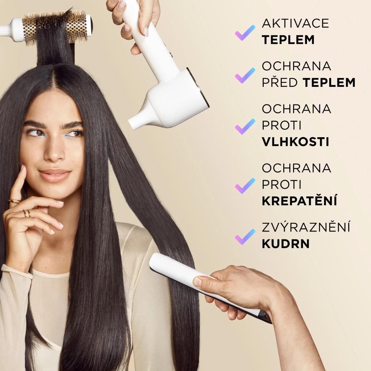 Pantene Pro-V Hydration Recharge Heat&Glow bezoplachový krém 135 ml