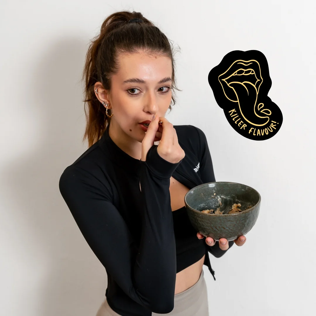 Protein&Co Proteinová kaše s chia 480 g Jahoda, bílá čokoláda