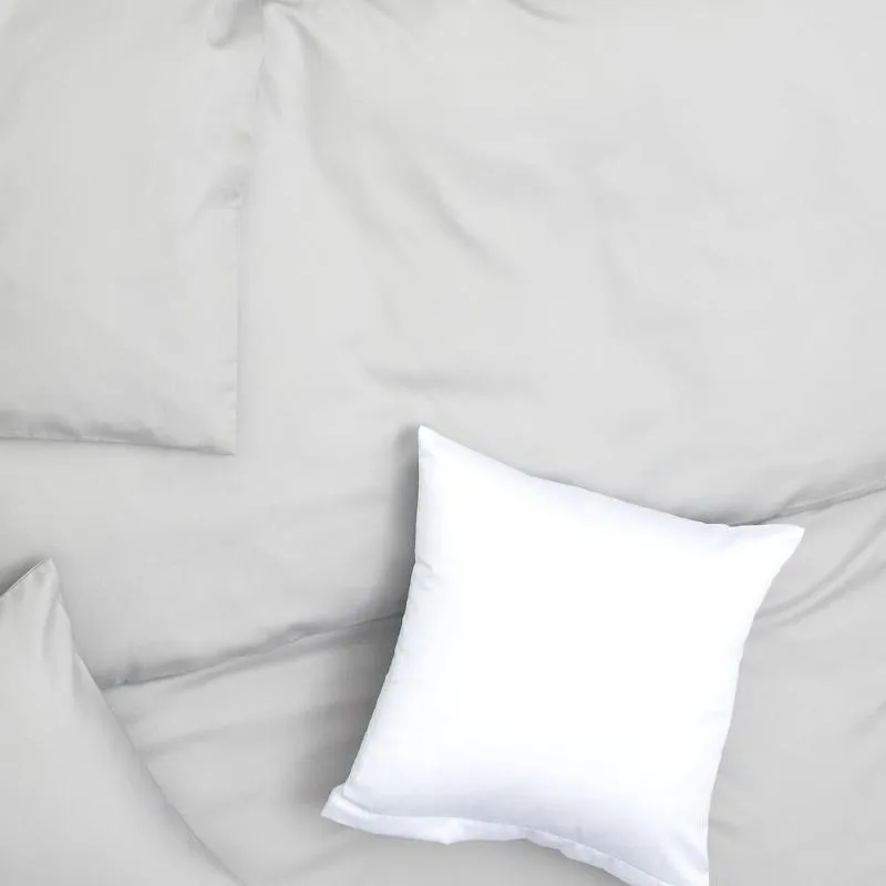 SCANquilt povlečení SATÉN PLUS světle šedá 140 x 200/70 x 90 cm