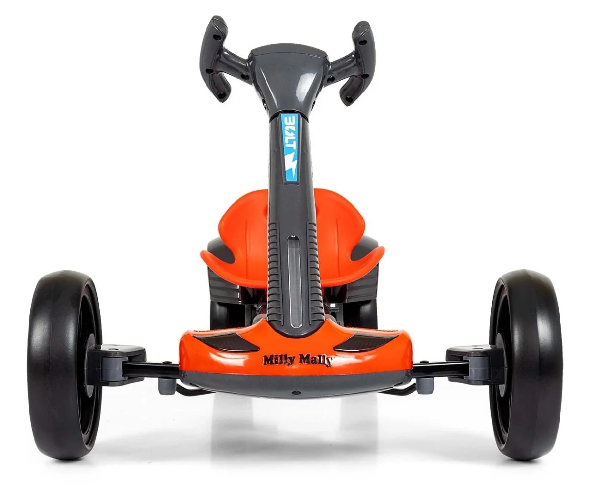 Milly Mally Elektrický gokart BOLT s dálkovým ovládáním, LED, Bluetooth, červené