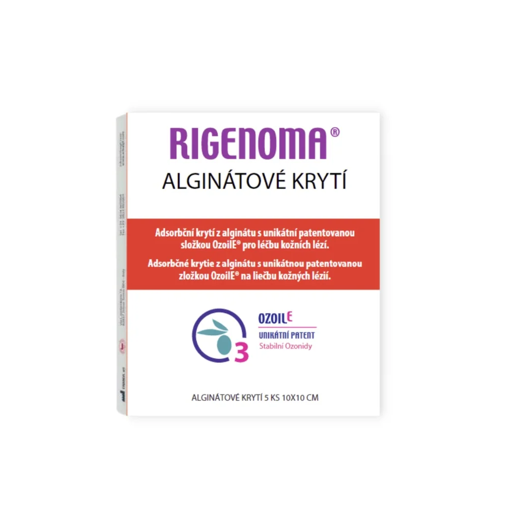 RIGENOMA alginátové krytí s OZOILE 5 ks