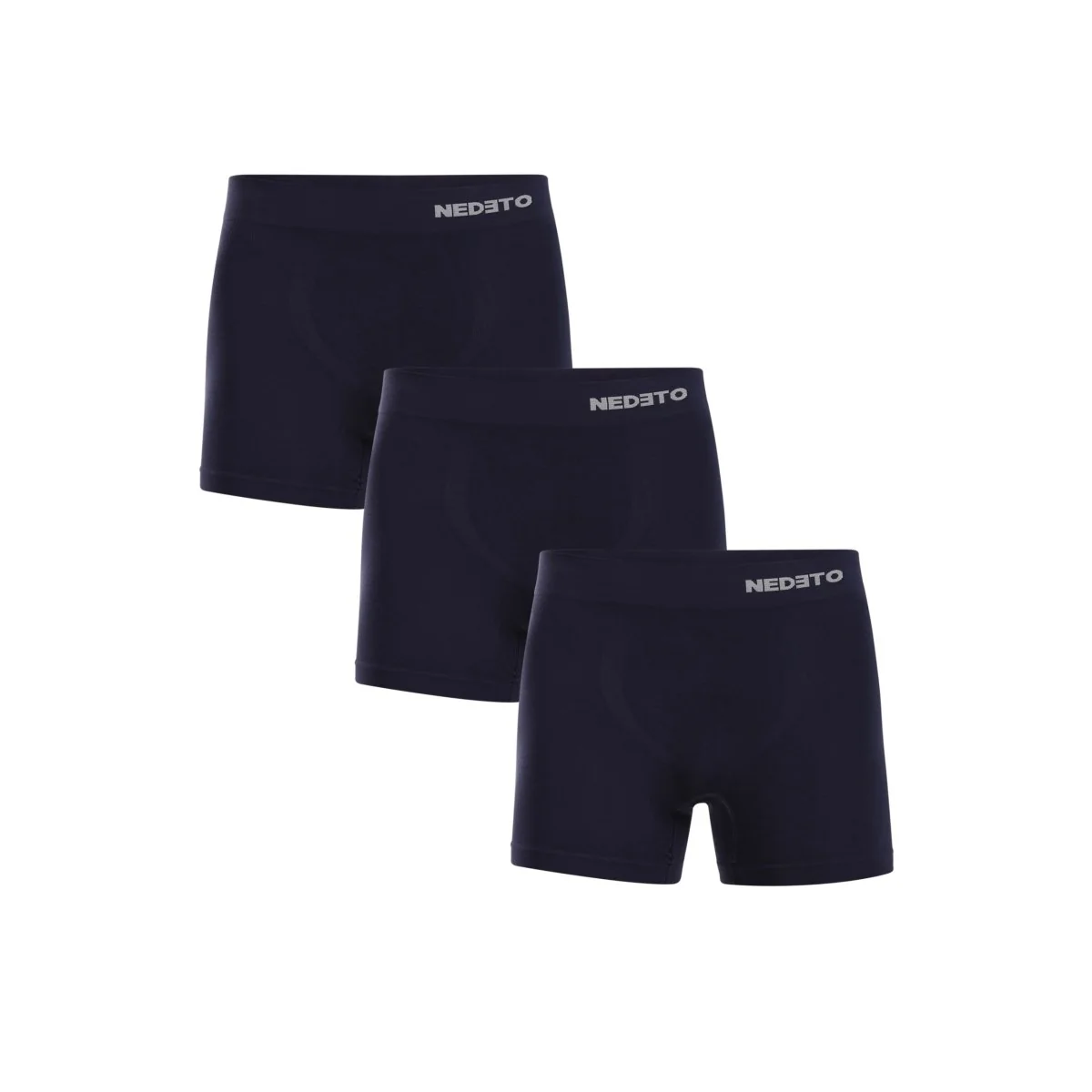 Nedeto 3PACK pánské boxerky bezešvé bambusové modré (3NDTB002S) M 