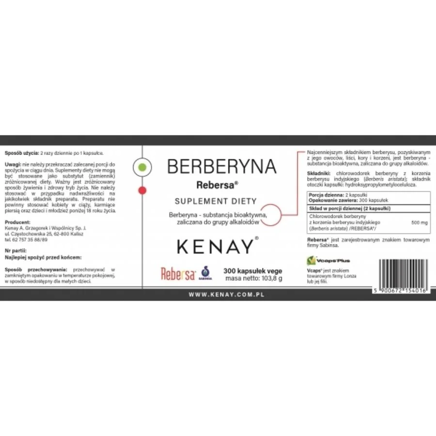 Kenay Berberin REBERSA 300 kapslí