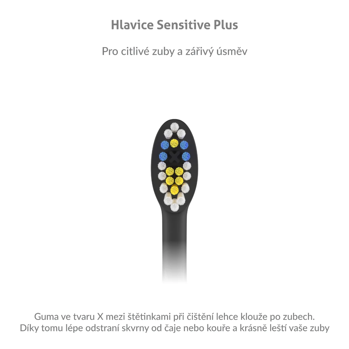Truelife SonicBrush K-series Heads Sensitive Plus Black náhradní hlavice 2 ks