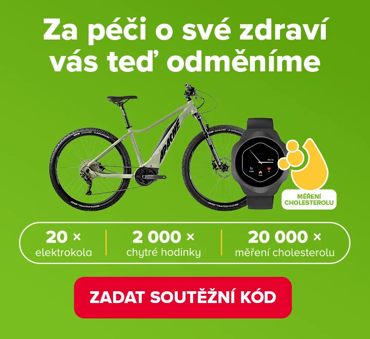 Za péči o své zdraví vás teď odměníme. Zadat kód Za péči o své zdraví vás teď odměníme. Zadat kód