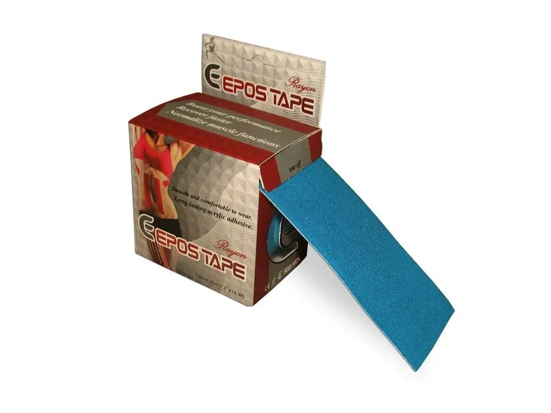 Epos Tape Kinesiotape hedvábí 5 cm x 5 m tejpovací páska modrá