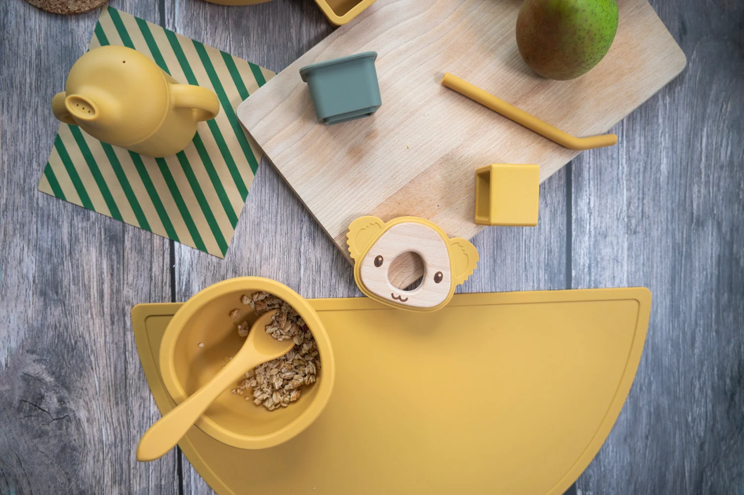 Zopa Silikonové prostírání podložka, Mustard Yellow 2