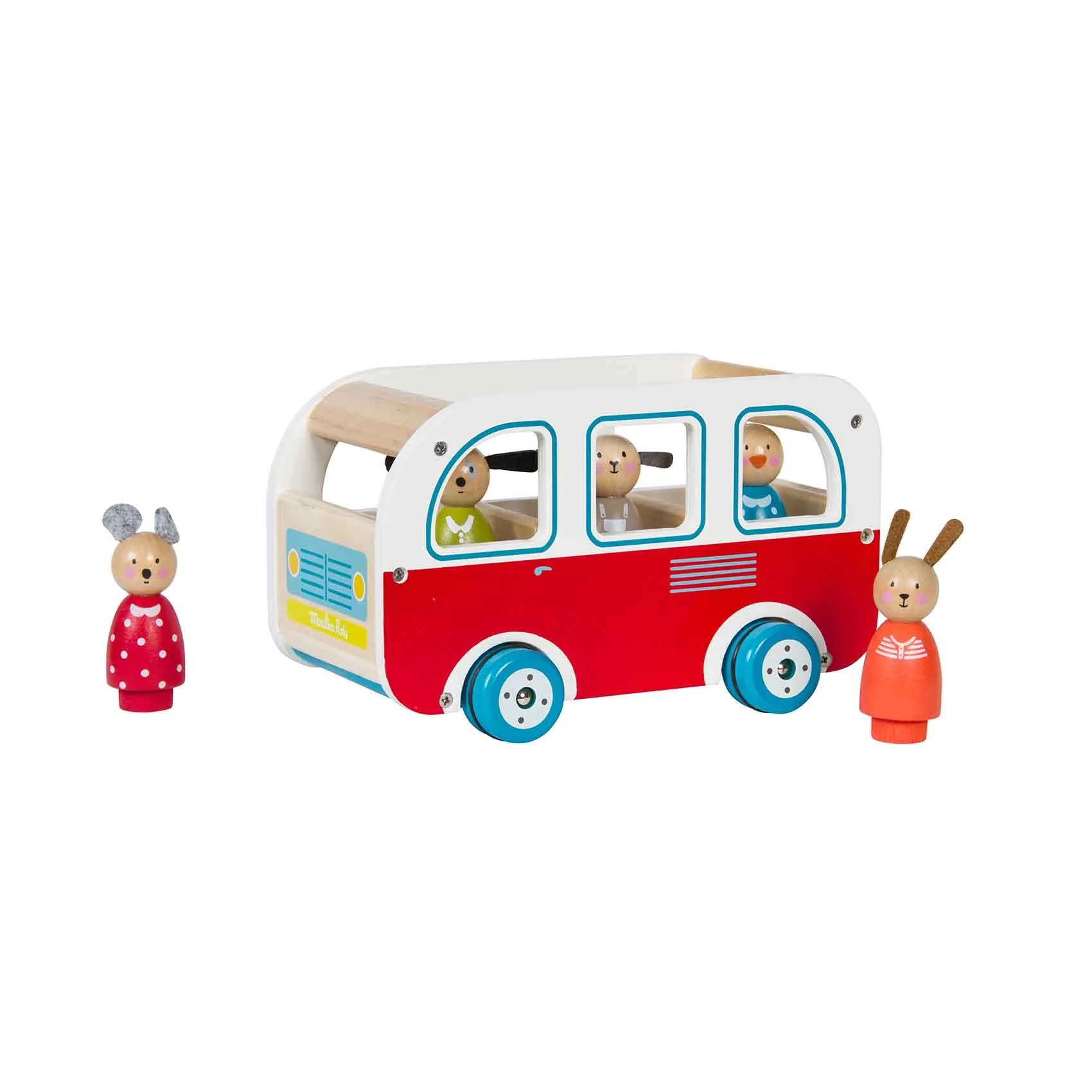 Moulin Roty MOUIN ROTY La Grande Famille Dřevěný autobus s Juliem