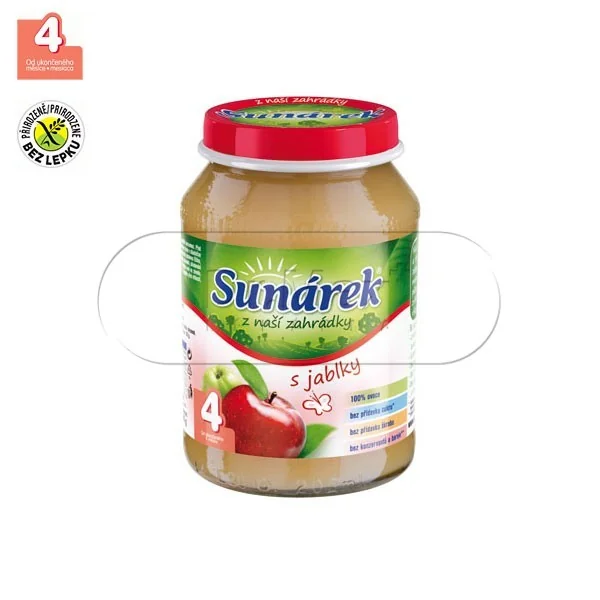 Sunárek ovocný příkrm s jablky 190g
