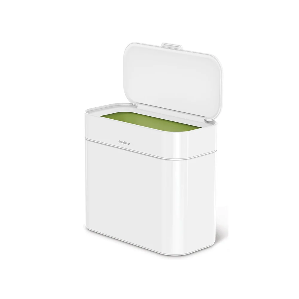 Simplehuman Odpadkový koš na kompostovatelný odpad 4 l bílá ocel