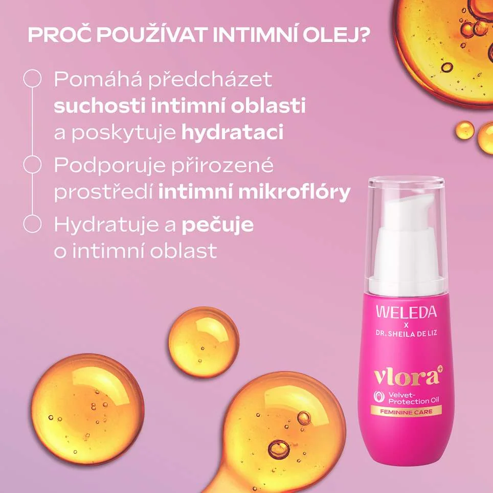 Weleda Vlora+ Velvet Protection Oil jemný pečující olej 30 ml