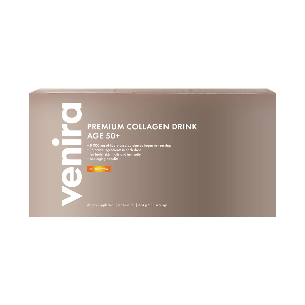 Venira Premium kolagenový drink pro vlasy, nehty a pleť 50+ multivitamin 30 sáčků