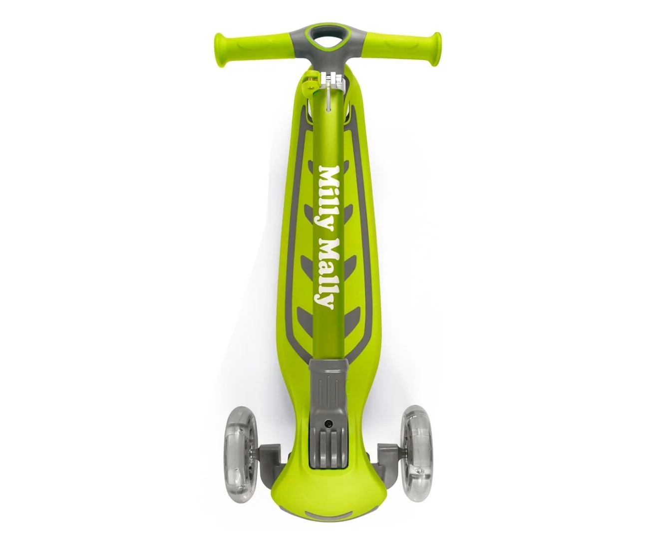 Milly Mally Dětská tříkolová koloběžka BOOGIE Scooter LED - zelená