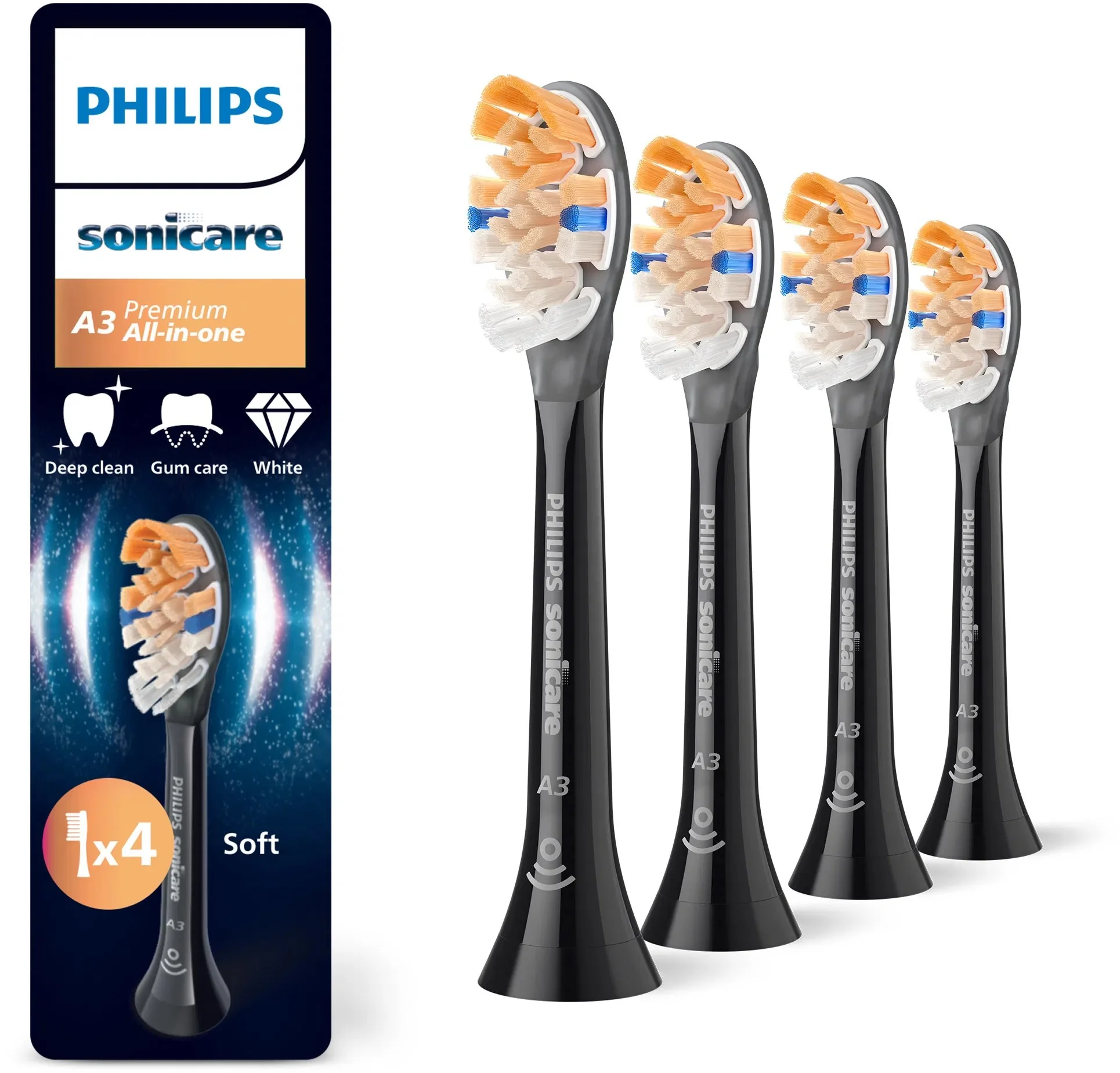 Philips Sonicare Premium All-in-One HX9094/88 náhradní hlavice 4 ks