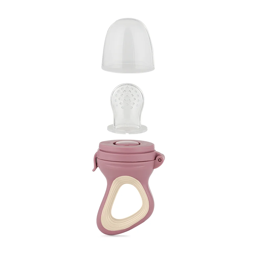 Petite&Mars Dudlík silikonový na krmení Fruzi 6m+ Rose&Sand