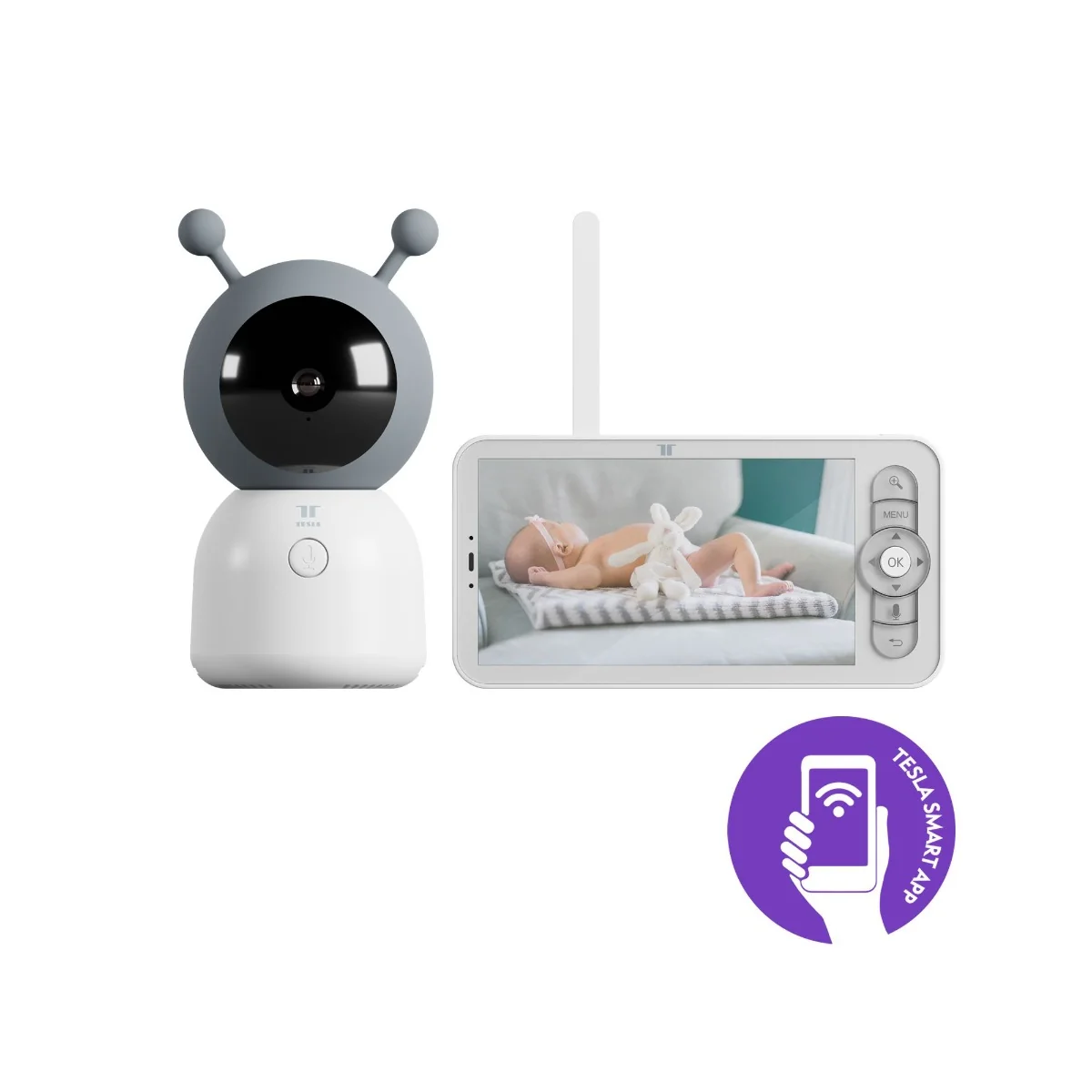 TESLA Smart Camera Baby and Display BD300 dětská chůvička