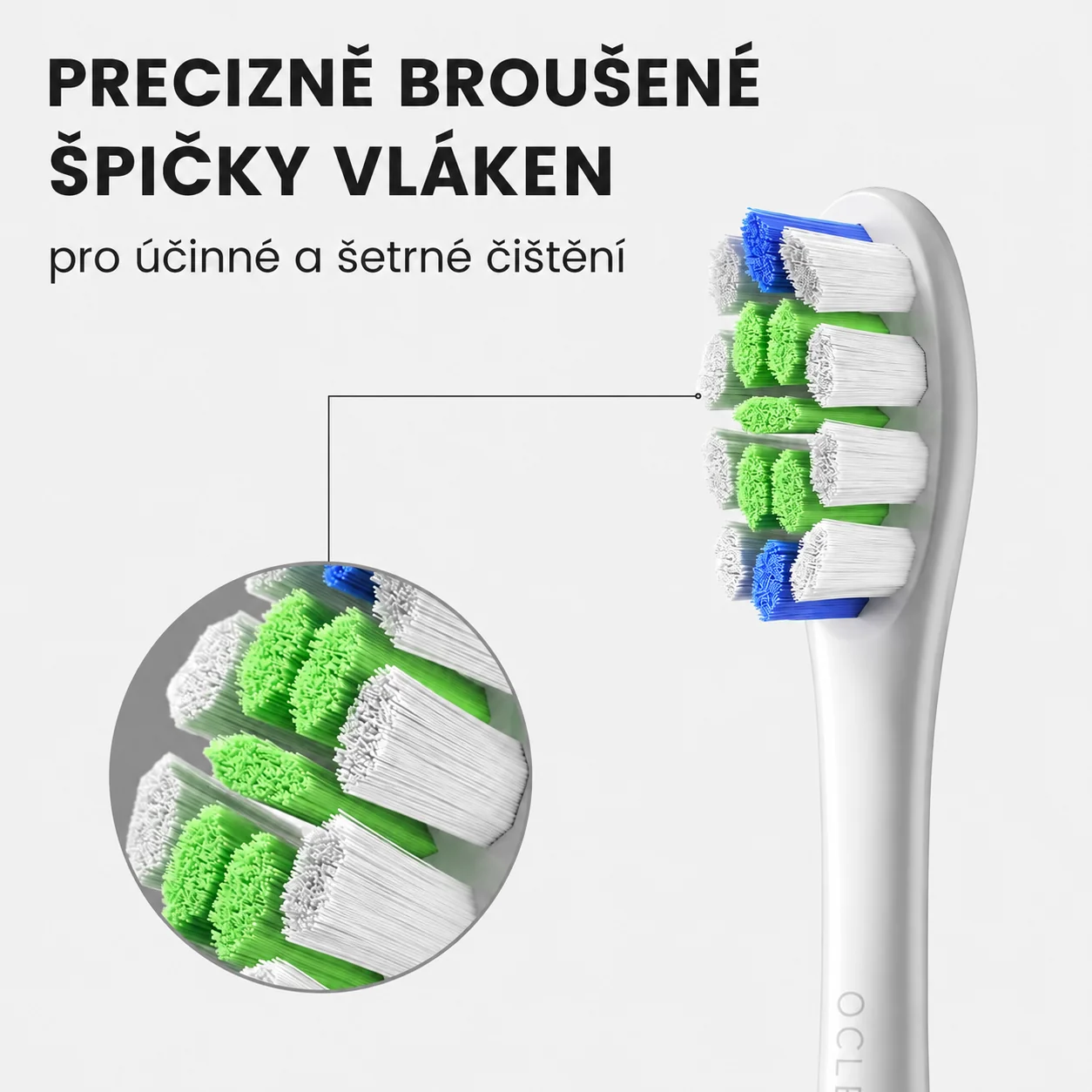 Oclean Professional Clean P1C5 B06 náhradní hlavice 6 ks černé