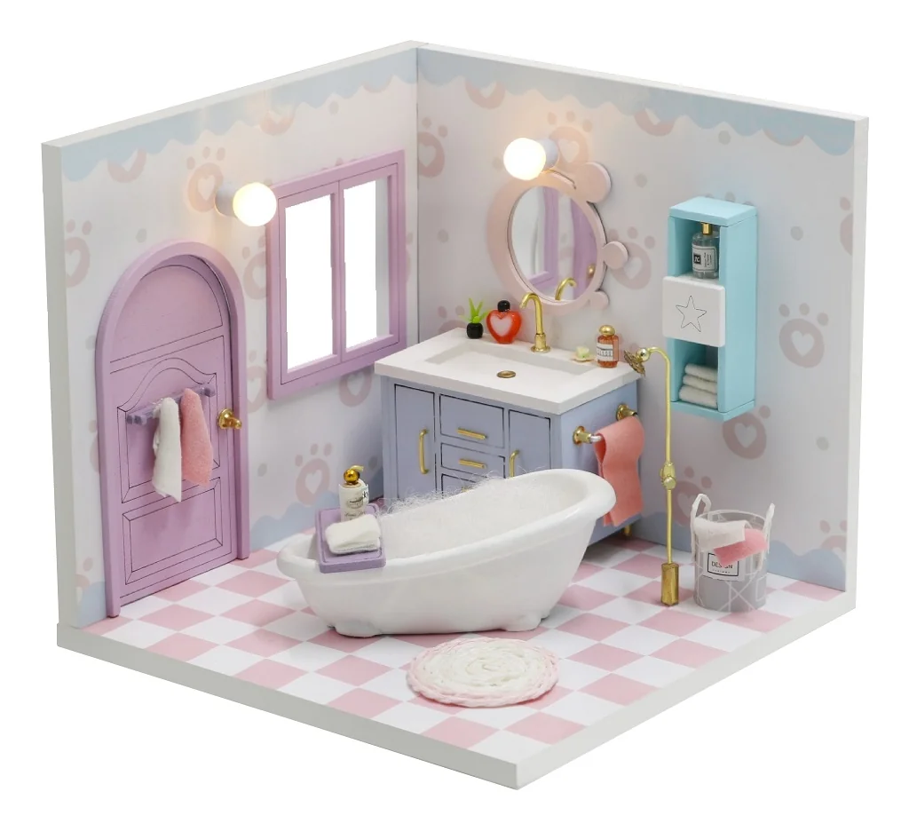 2Kids Toys Miniatura domečku Útulná koupelna