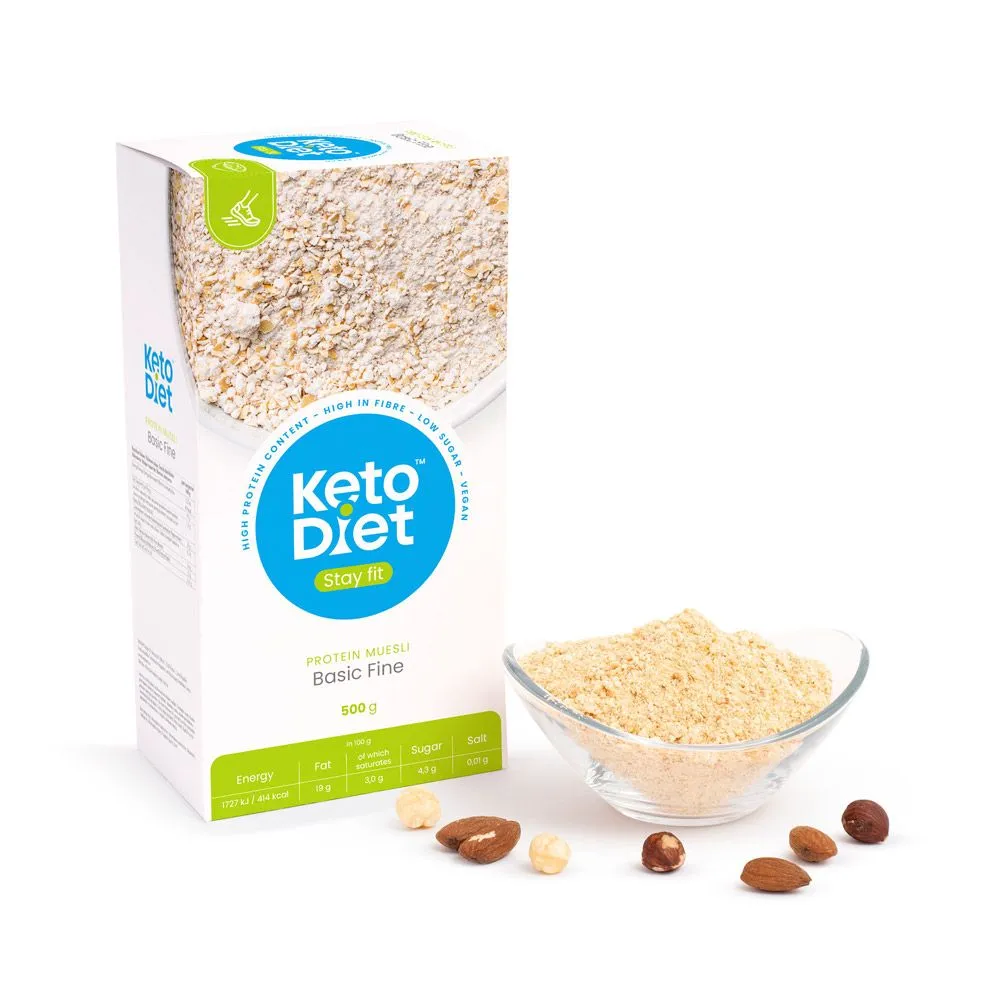 KetoDiet Proteinové müsli Basic jemné 500 g