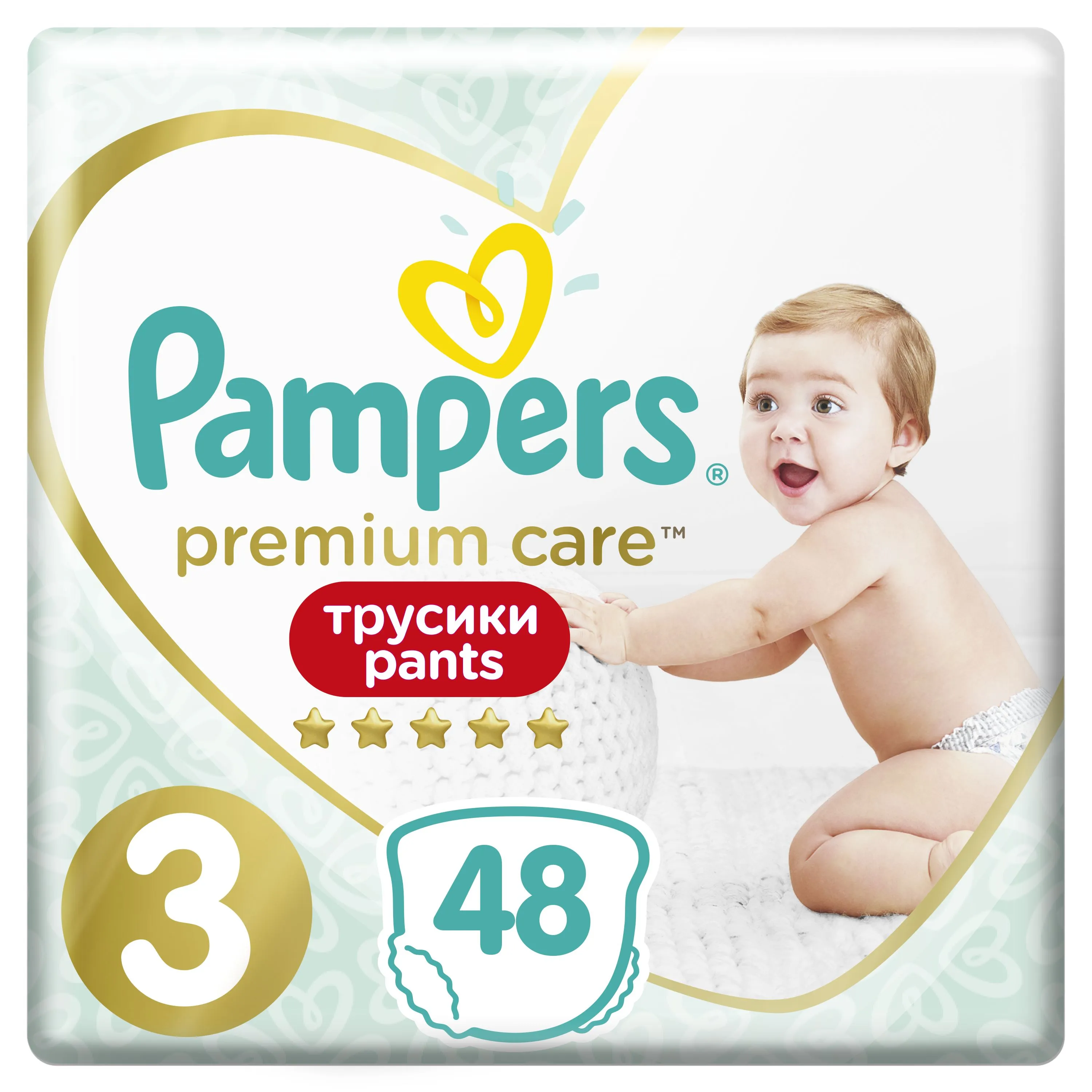 Pampers Premium Care vel. 3 6-11 kg plenkové kalhotky 48 ks