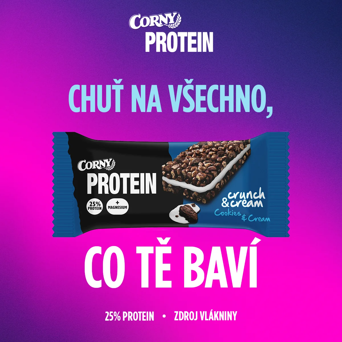 Corny Protein Crunch & Cream cookies 35 g