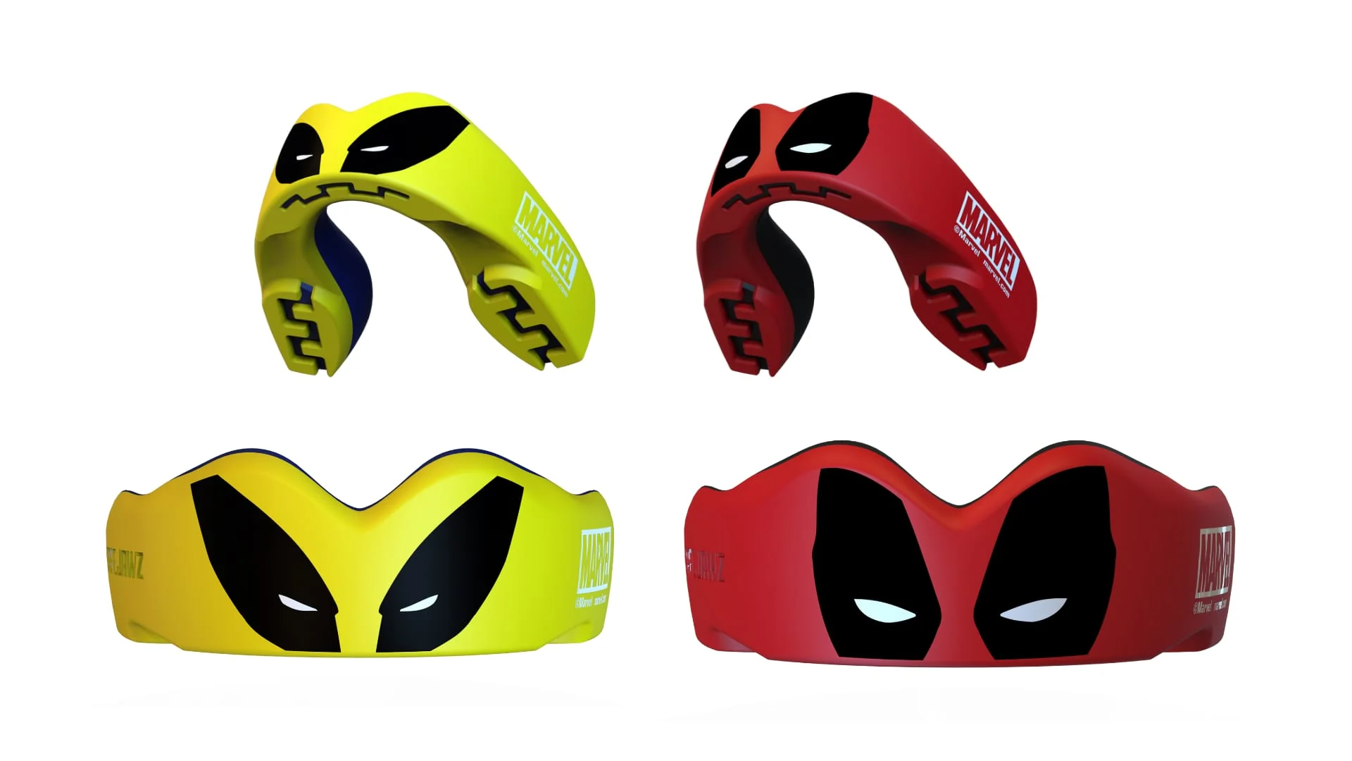 SAFEJAWZ Chránič zubů Deadpool, Barva: červená