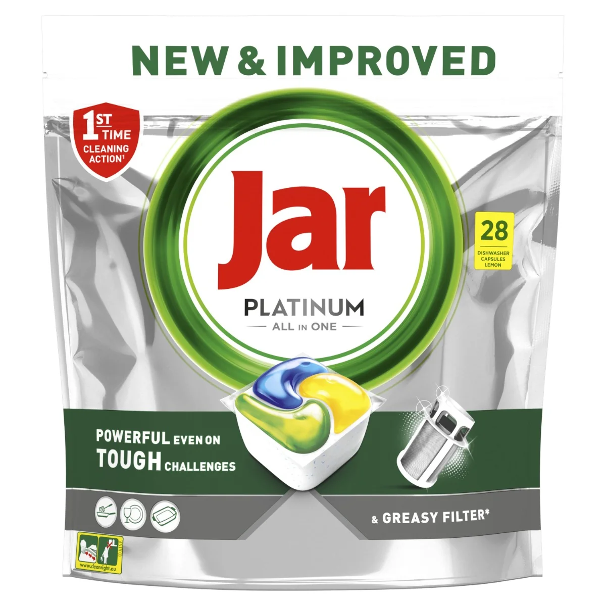 Jar Platinum Lemon kapsle do myčky box 140 ks