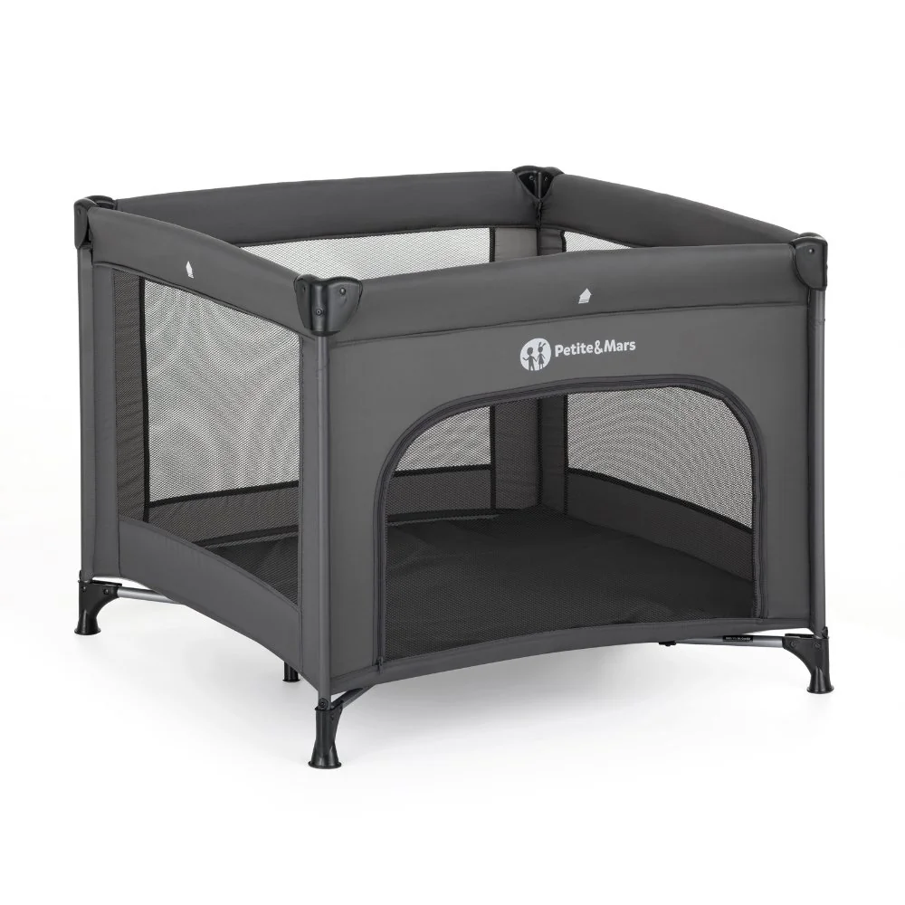 Petite&Mars Ohrádka cestovní Nook Urban Charcoal Grey