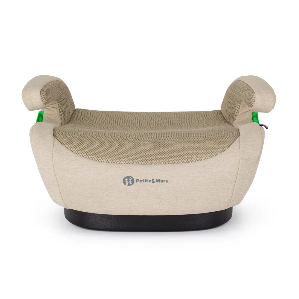 Petite&Mars Podsedák Optimus Pro i-Size Air Sage Beige 125 - 150 cm (22-36 kg)
