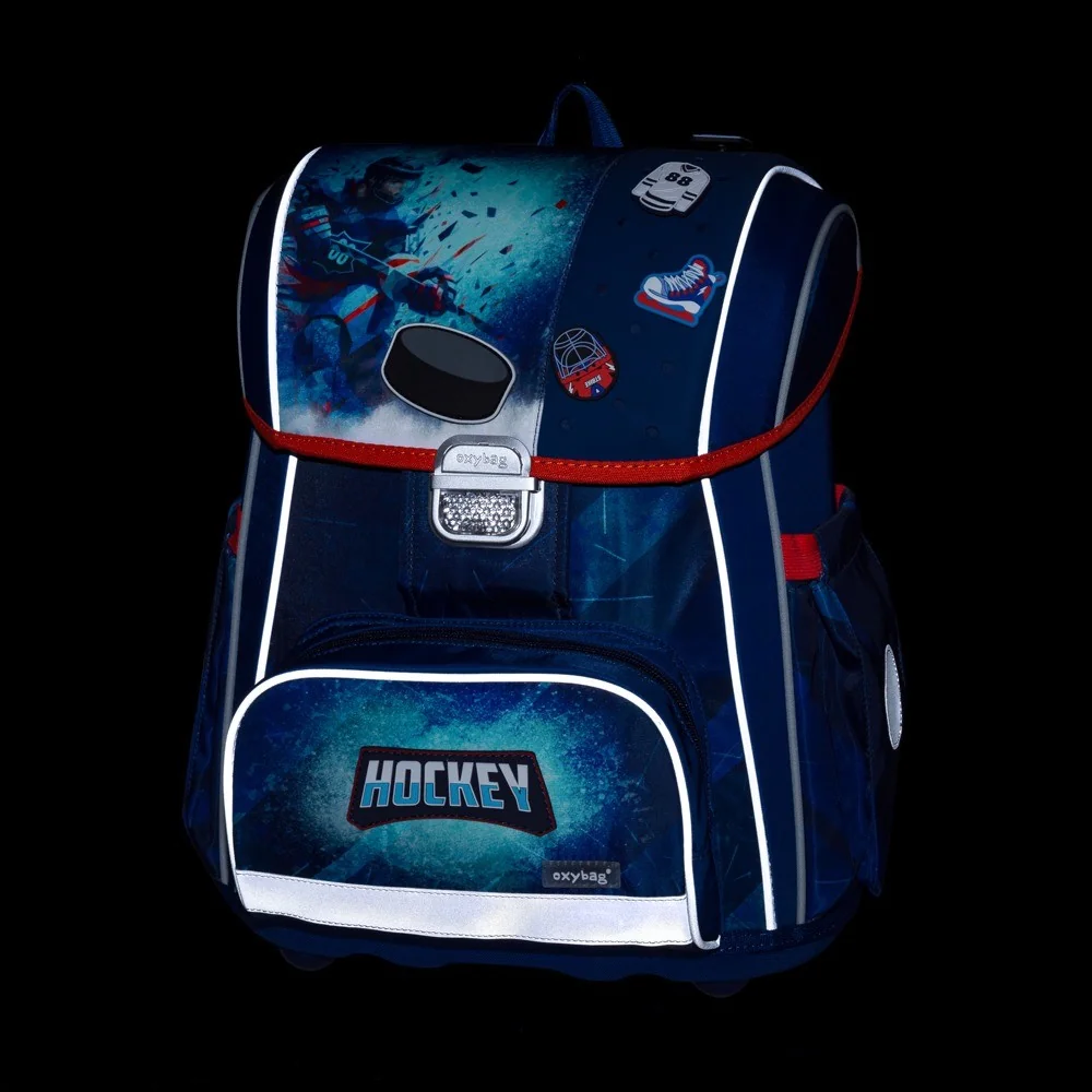 Oxybag PREMIUM - školní set Hokej 3 ks: aktovka, penál, sáček 