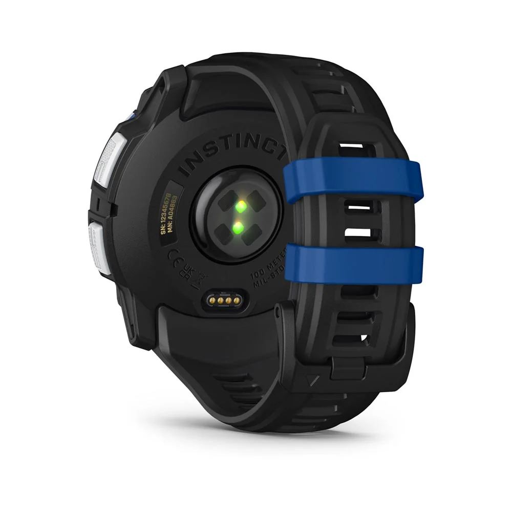 Garmin Instinct 3 Solar 50 mm chytré hodinky Whitestone Black/Blue